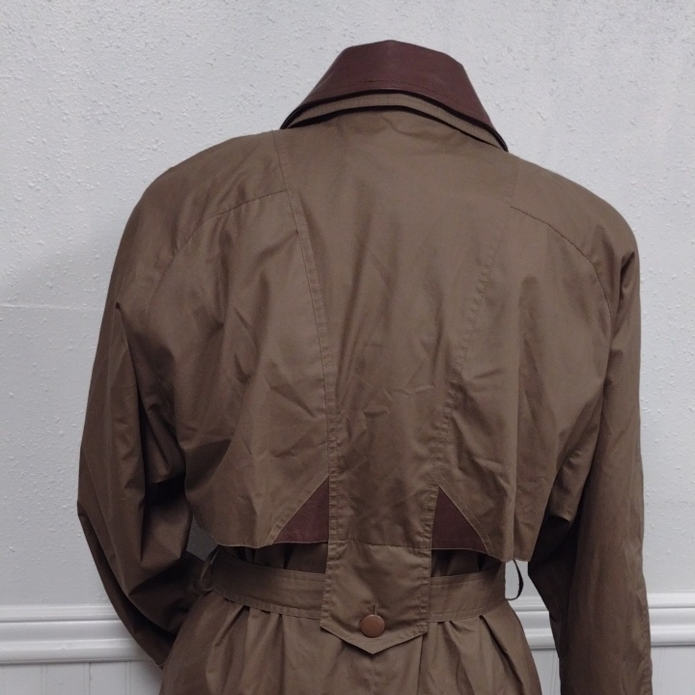 Coat Collectibles Women Classic Brown Trench Coat, Vacation,Travel. - Picture 7 of 14